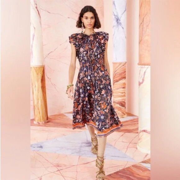 Ulla Johnson Dresses & Skirts - Ulla Johnson Arina Midnight Floral Midi Dress
